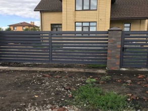 Забор жалюзи 72 метра фото в Бутово