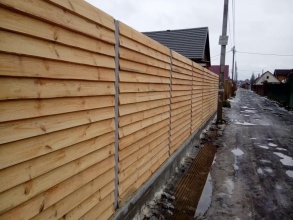 Деревянный забор елочка 150 метров фото в Бутово